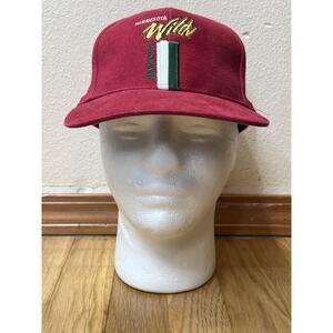 Logo 7 Vintage NHL Minnesota Wild Red Snapback Hat